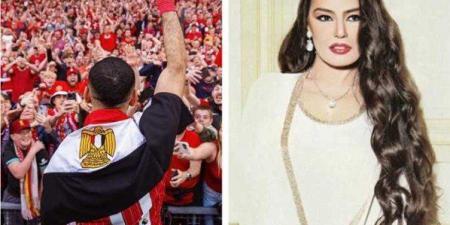 رسالة من شيريهان إلى محمد صلاح بعد رفعه علم مصر