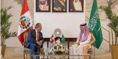 وزير خارجية المملكة يبحث التعاون الثنائي مع نظيره البيروفي
