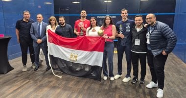 القنصل المصرى بأمريكا ورئيس اتحاد الاسكواش يحضران مراسم تتويج الفراعنة ببطولة العالم – صدى الخليج