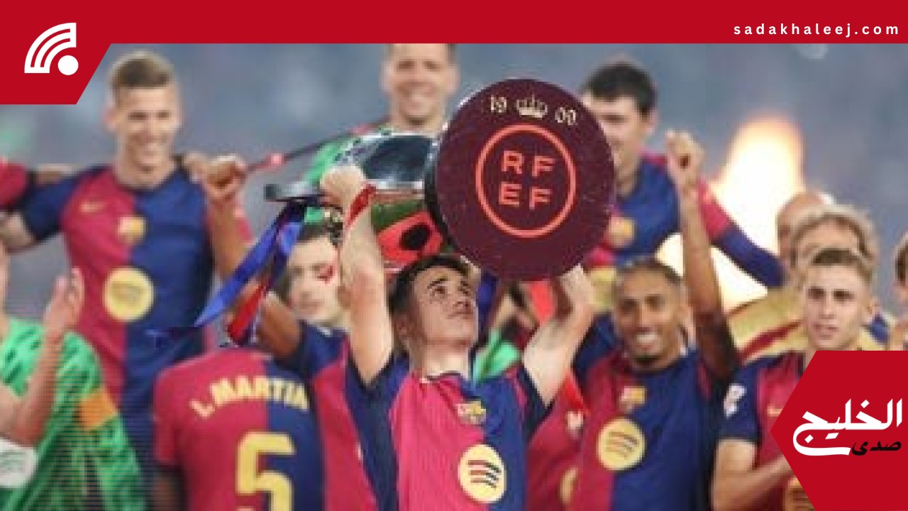 برشلونة يحتفل بلقب الدورى الإسبانى وسط جماهيره بعد الهزيمة أمام فياريال – صدى الخليج