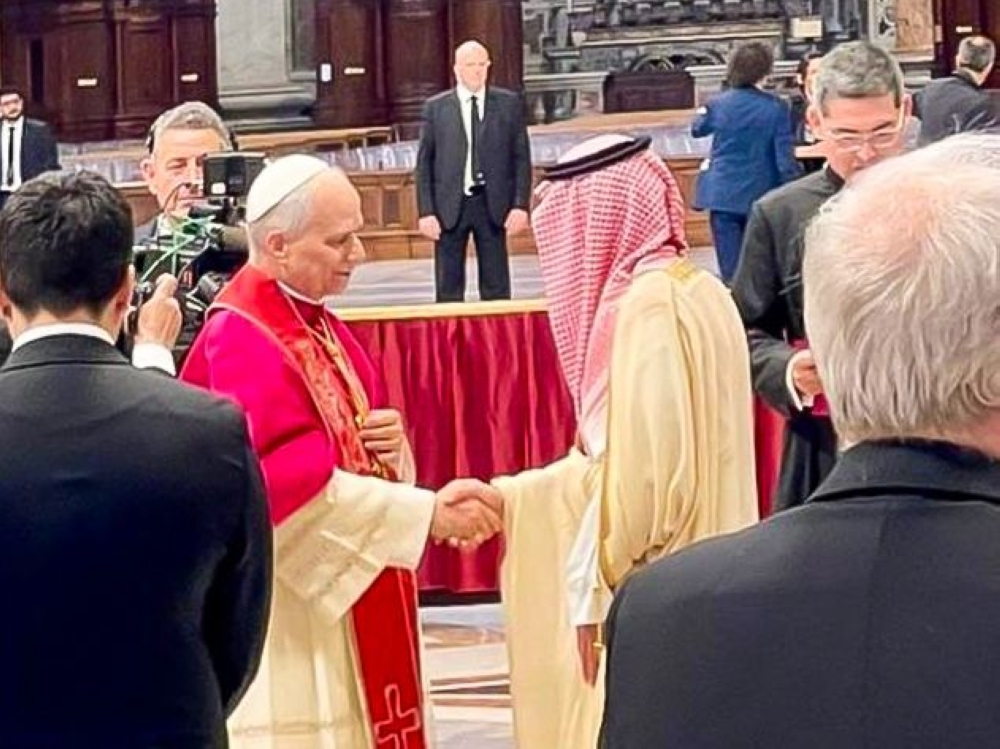 الجبير يرأس وفد المملكة في مراسم تنصيب بابا الفاتيكان الجديد
