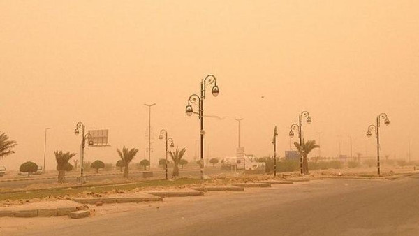 رياح وأتربة على منطقة نجران حتى الثامنة مساء