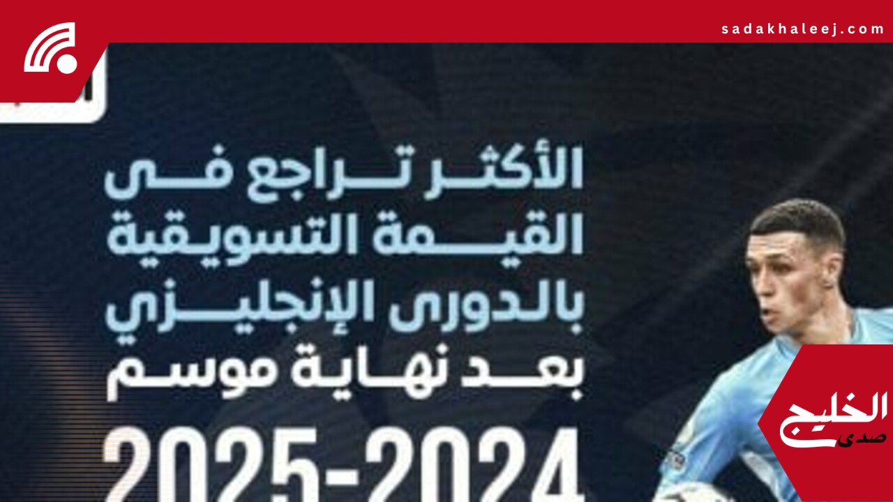 أكبر الخاسرين فى القيمة التسويقية بالبريميرليج بعد نهاية الموسم.. إنفوجراف –  صدى الخليج