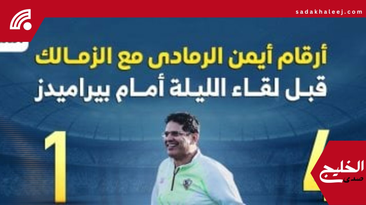 أرقام أيمن الرمادى مع الزمالك قبل لقاء الليلة أمام بيراميدز.. إنفو جراف – صدى الخليج
